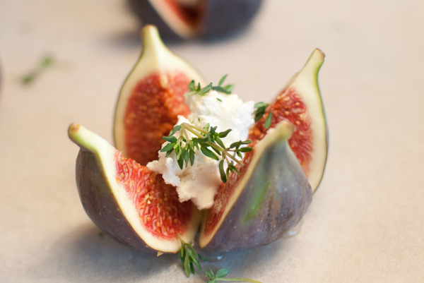 Vijgen met geitenkaas