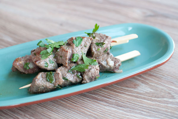 Marokkaanse biefstukspiezen