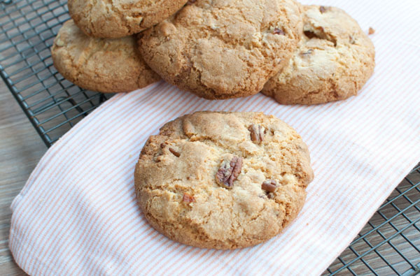 Koekjes met pecannoten en witte chocola