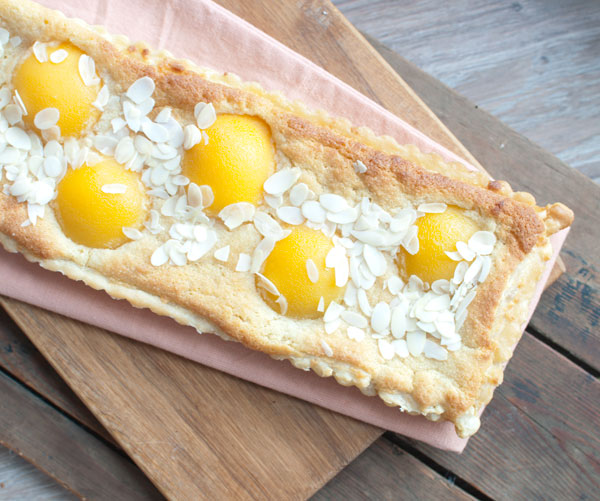 Perziktaart met amandel