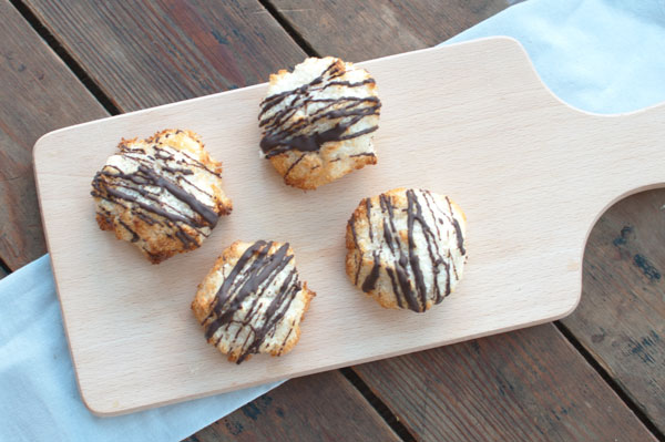 Kokosmakronen met pure chocola