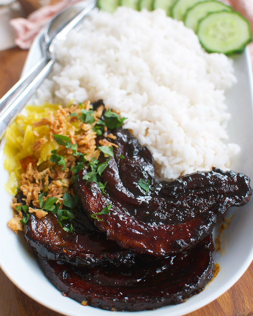 Spicy sticky Indische speklapjes