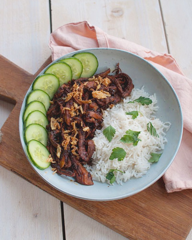 Kip ketjap met rijst