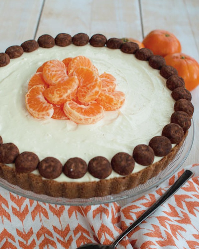 Monchou taart met speculaas en witte chocola