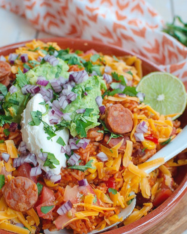 Mexicaanse rijst met chorizo