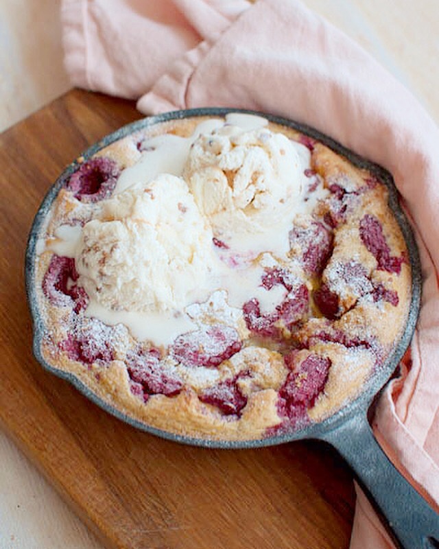 Clafoutis met frambozen
