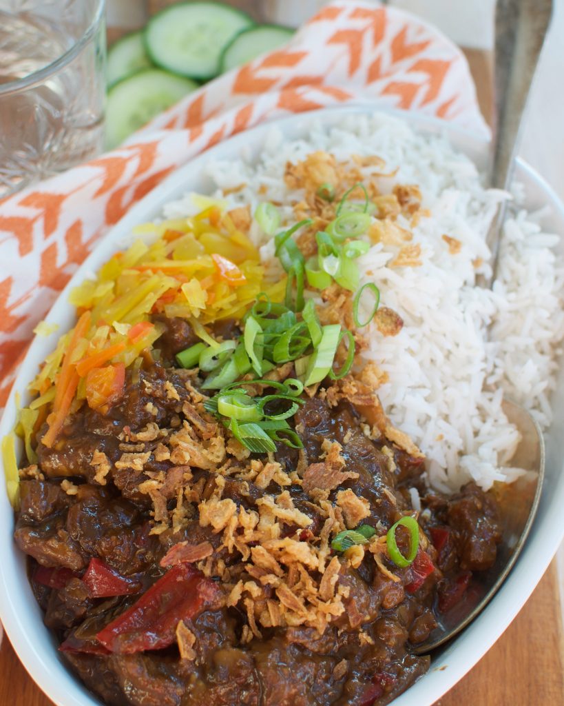 Babi ketjap met rijst