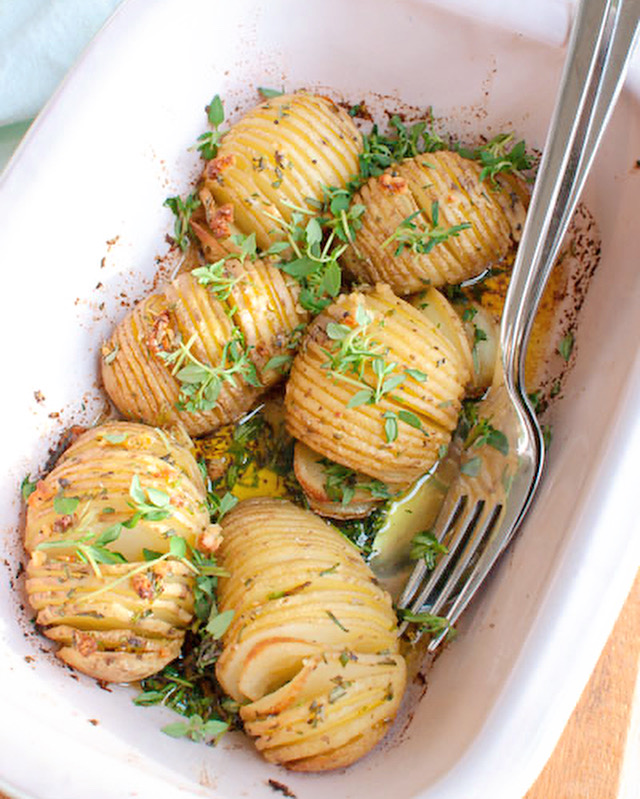 Hasselback aardappel
