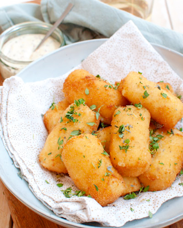 Aadappelkroketjes met Parmezaanse kaas