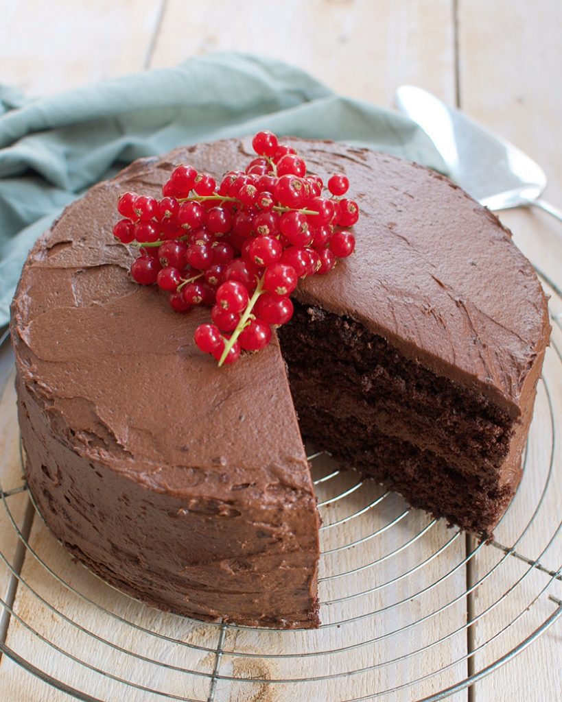 tegel atleet uitvegen Recept: Gruwelijk lekkere dubbele chocoladetaart - Savory Sweets