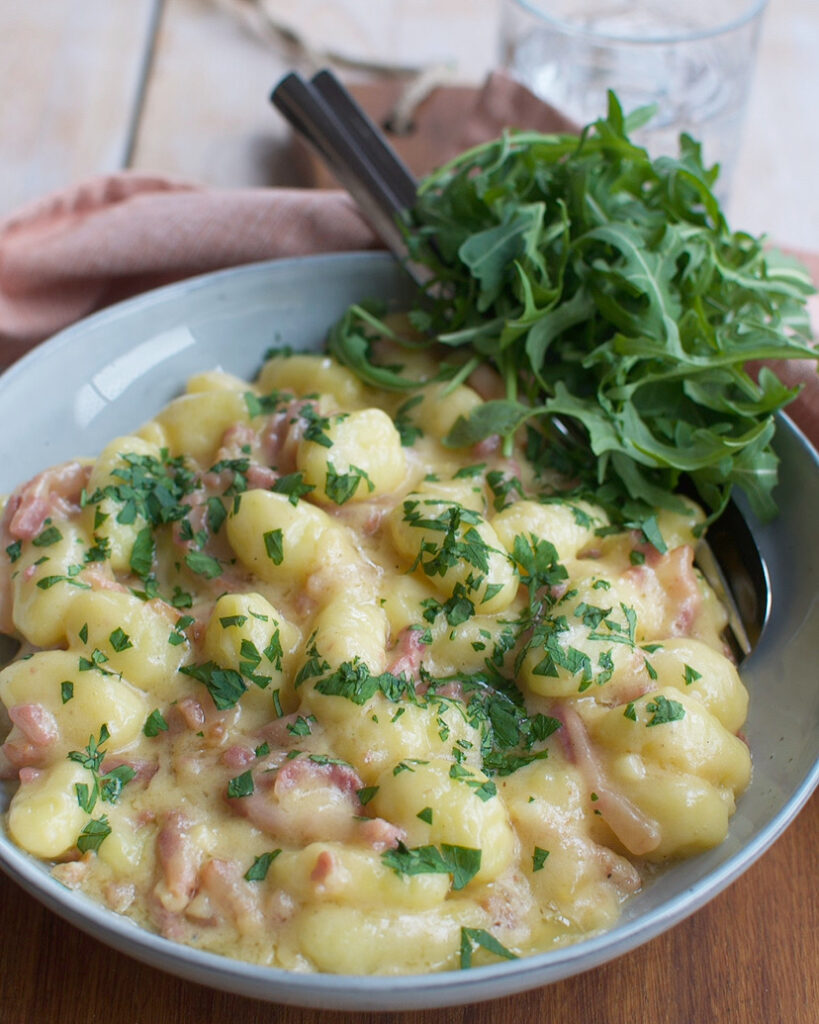 Gnocchi carbonara