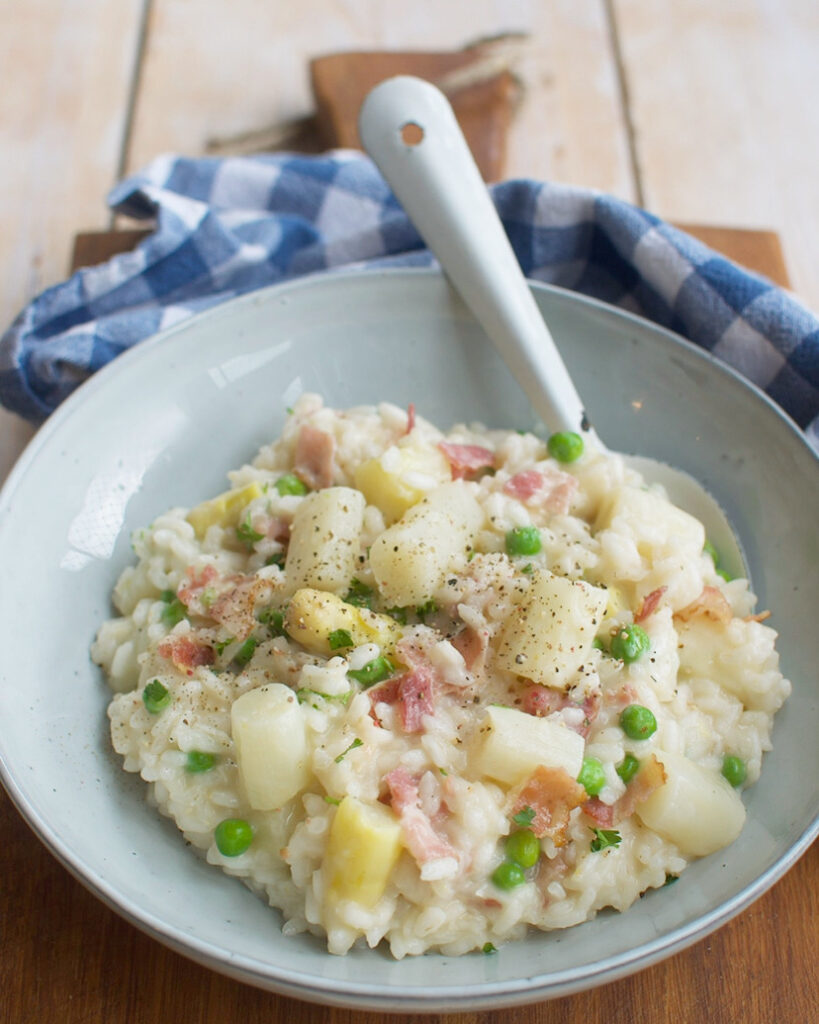 Risotto met witte asperges