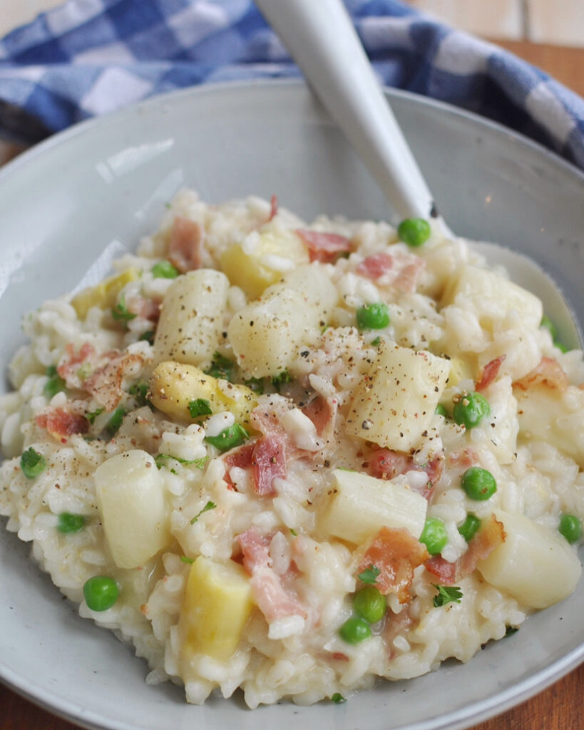Risotto met witte asperges
