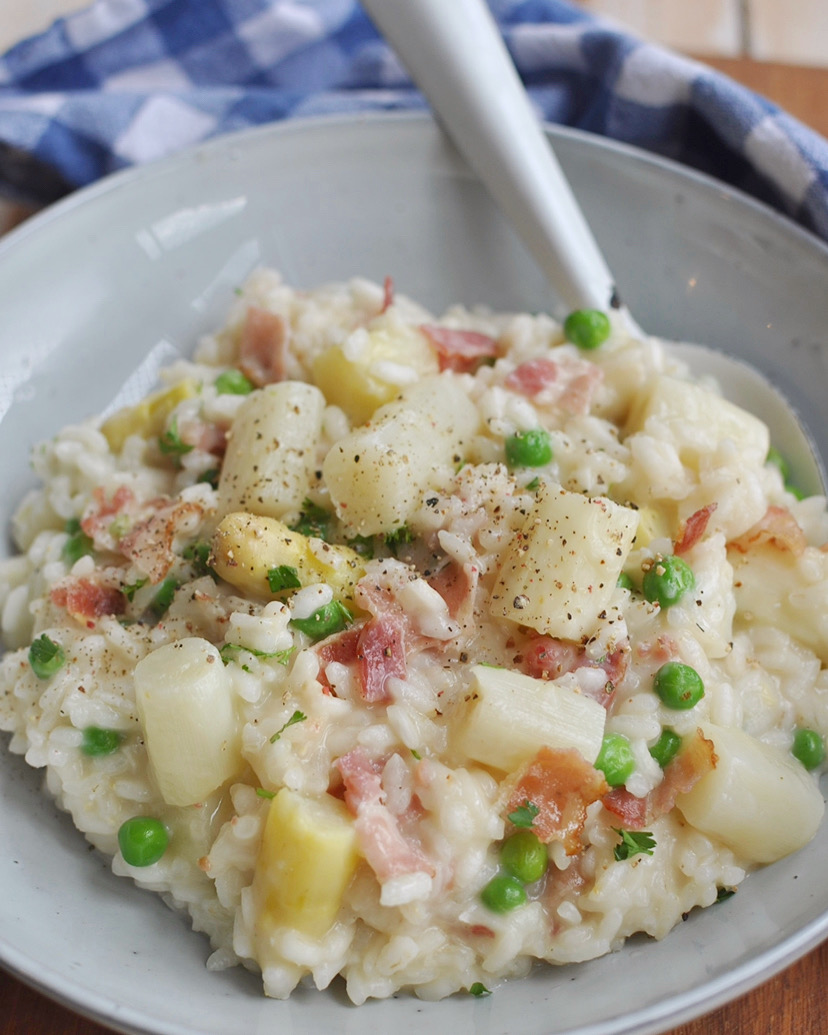 Risotto met witte asperges