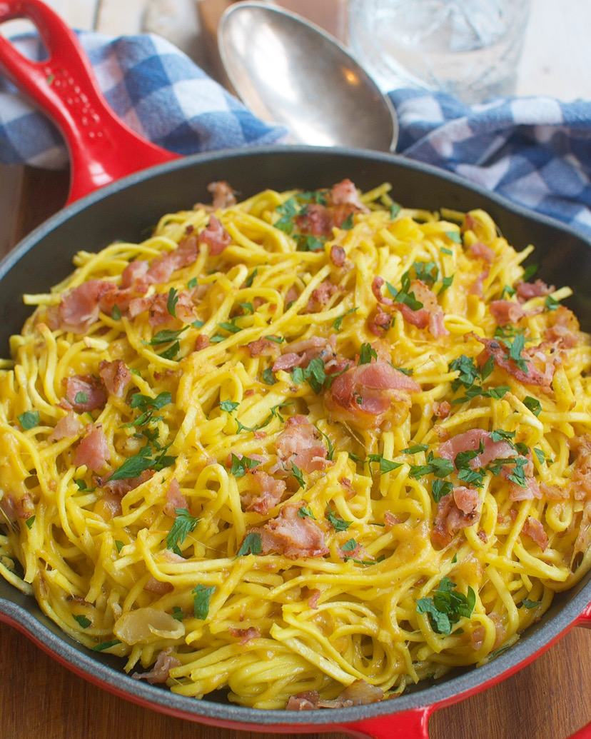 Tiroler 3-kazenpasta met spek